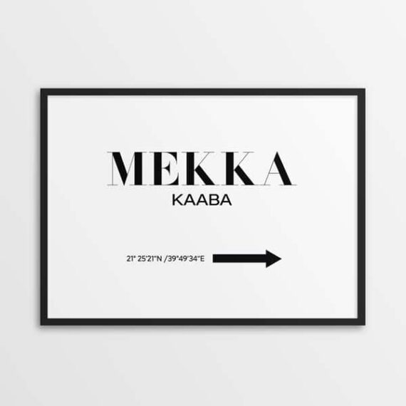 Poster Mekka Kaaba - Islam Poster fuer deine Wohnzimmer Dekoration